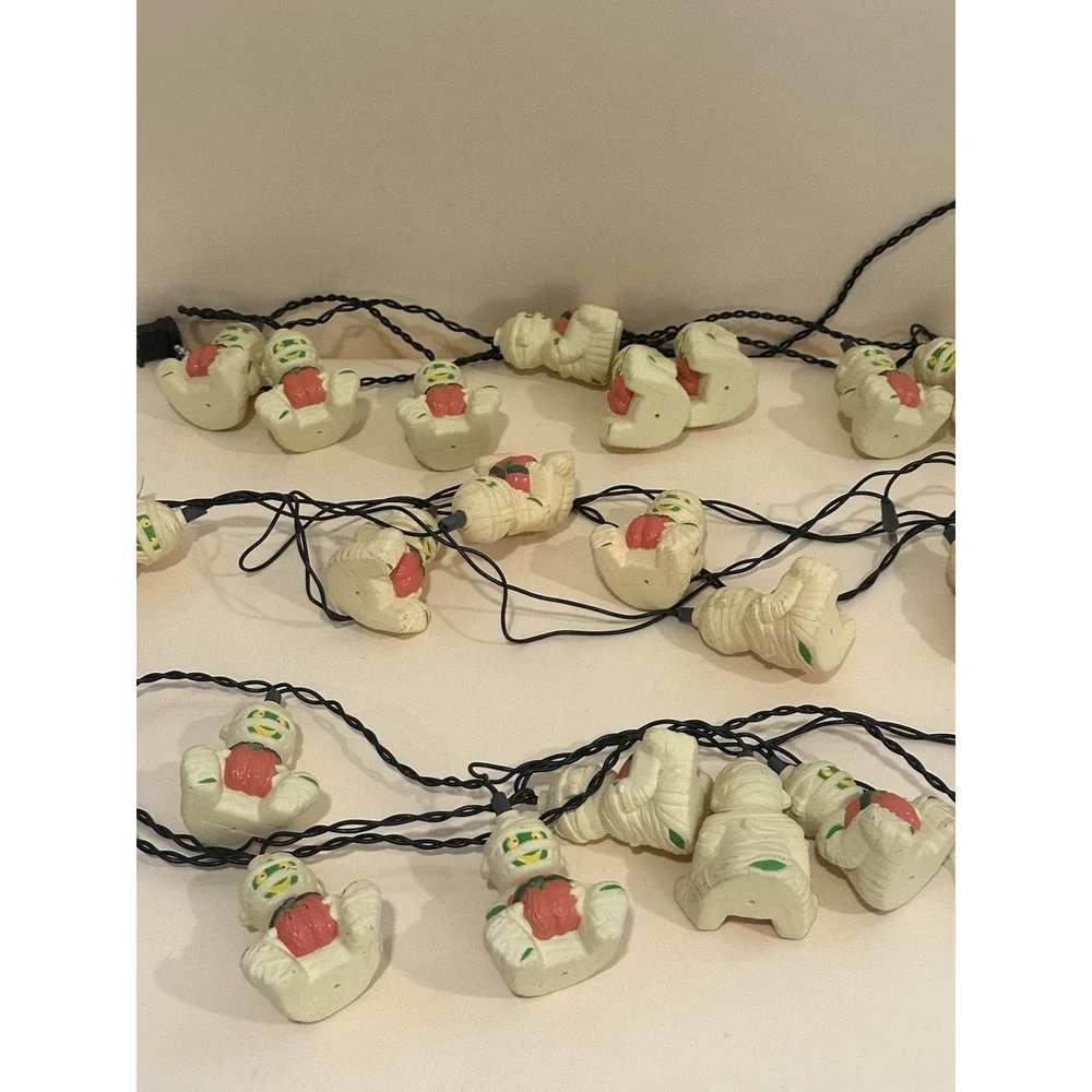 Vintage Mummy String Lights Lot Of 3 (lights‎ Don't Work )